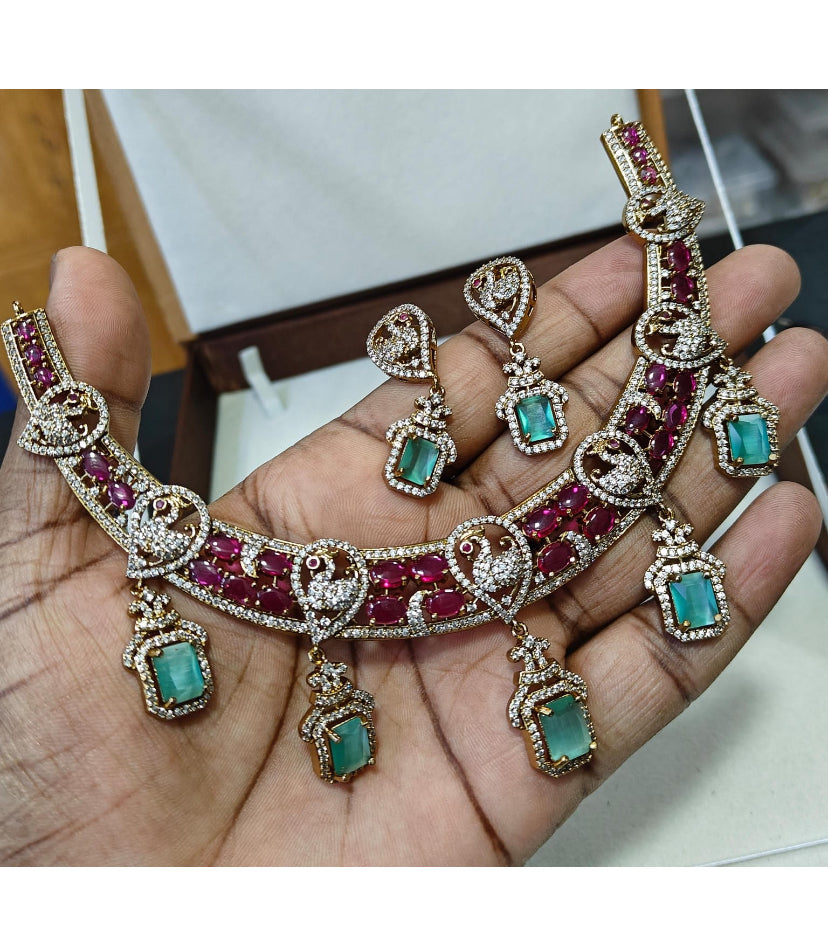 Mayur hasli diamond necklace Aksha Trends