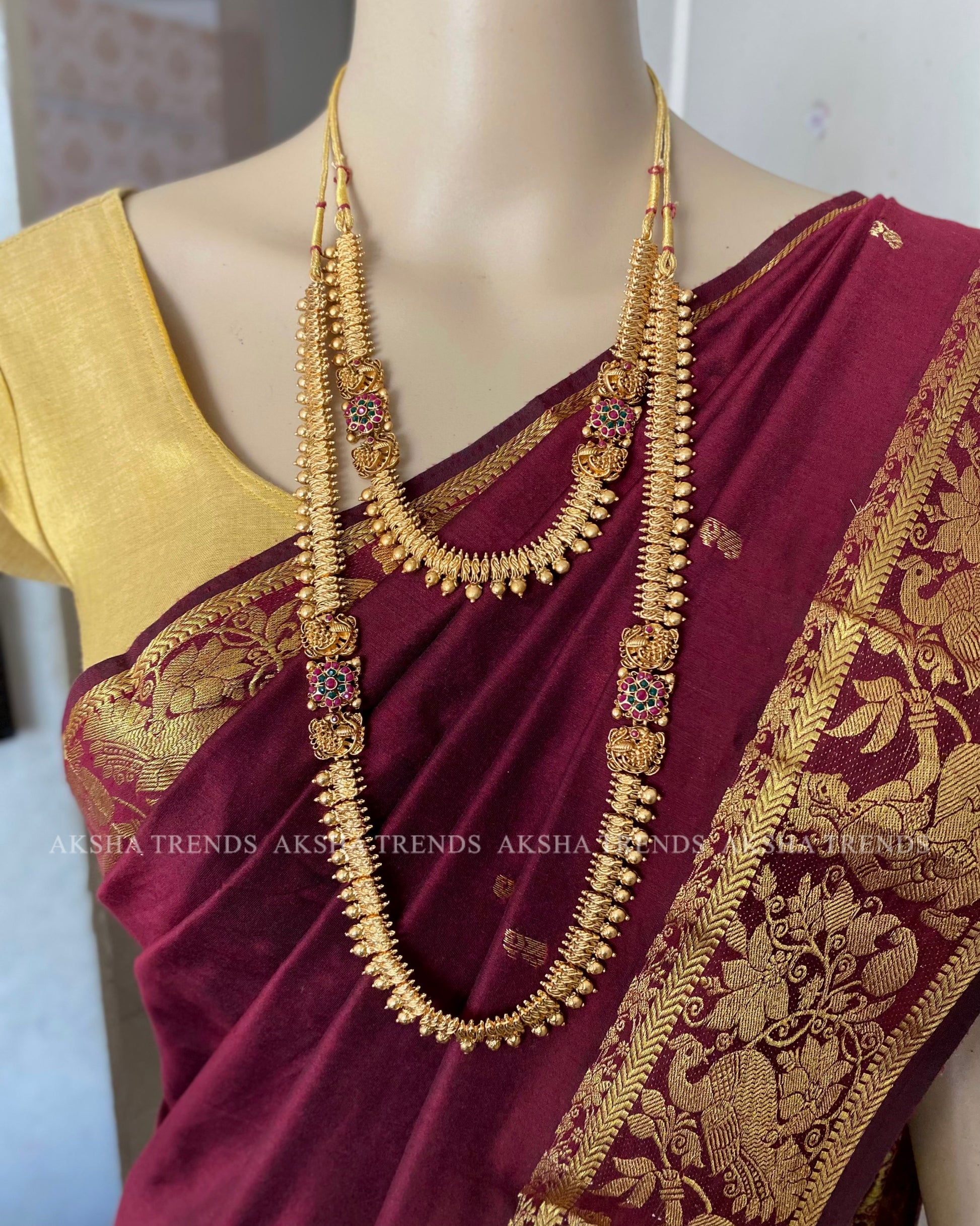 Peacock Jewellery combos Aksha Trends