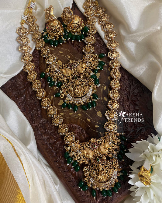 Nagas Temple Bridal Combos -Green Aksha Trends