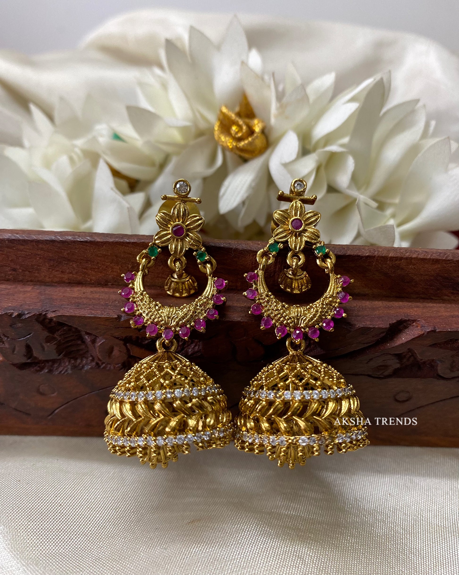 Pirai jhumkas Aksha Trends