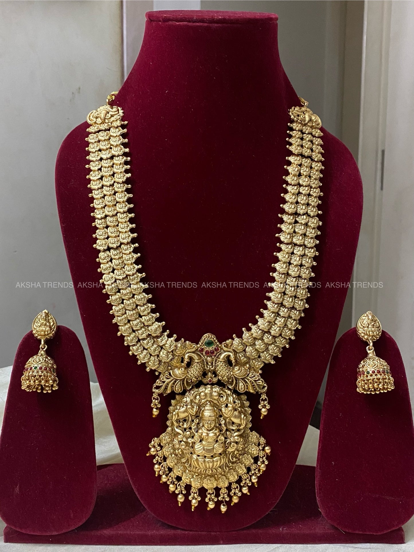 Grand bridal heavy haram -Gold Aksha Trends