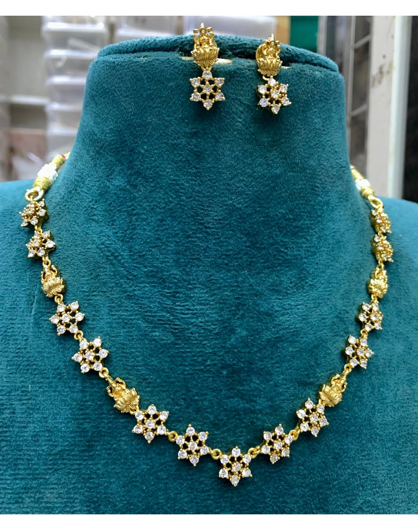 Nakshatra Lakshmi Diamond Necklace Aksha Trends