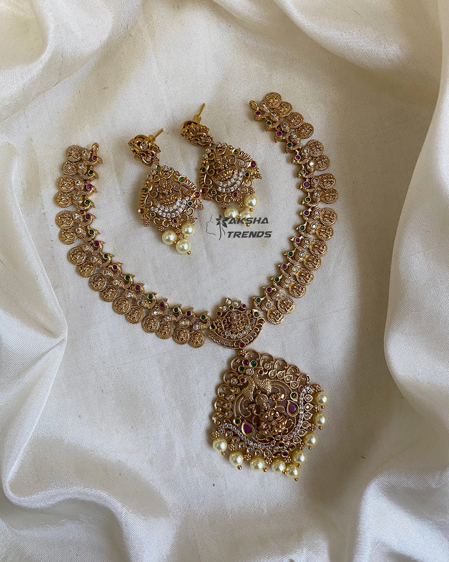 Lakshmi coin necklace Aksha Trends