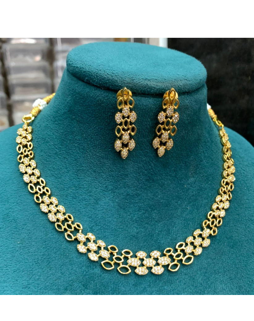 Trendy Diamond necklace Aksha Trends