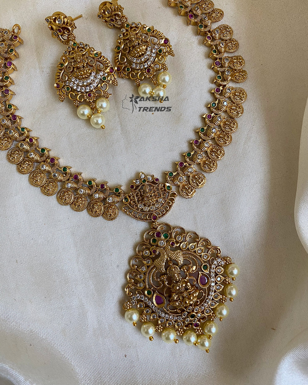 Lakshmi coin necklace Aksha Trends 