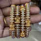 Temple pearl bangles Aksha Trends