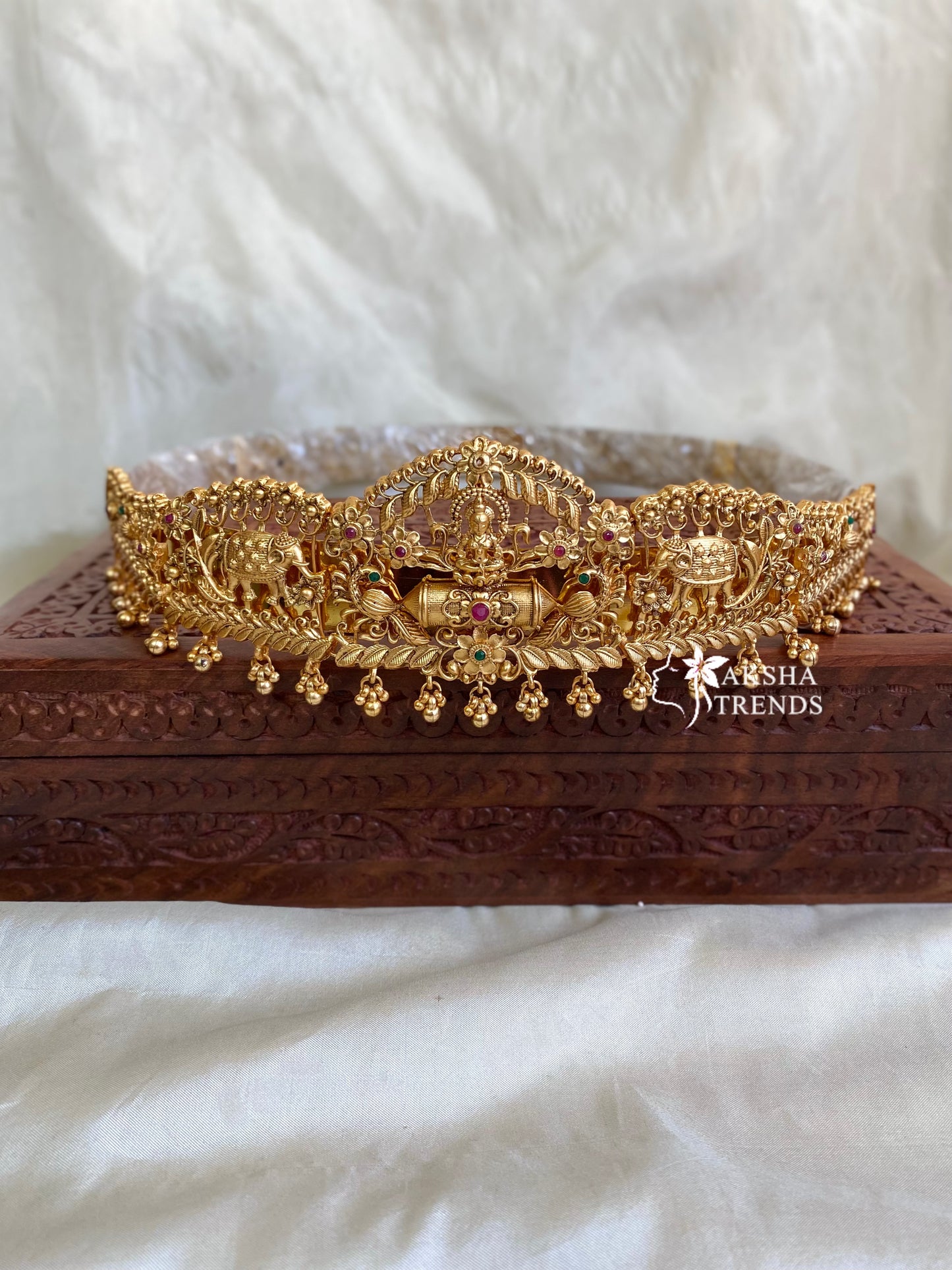 Lakshmi golden bridal hip belt Aksha Trends