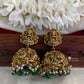 Bridal Nagas Jhumkas -Green Aksha Trends