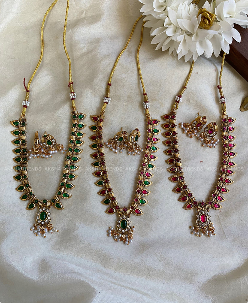 Antique Palakka Necklace Aksha Trends