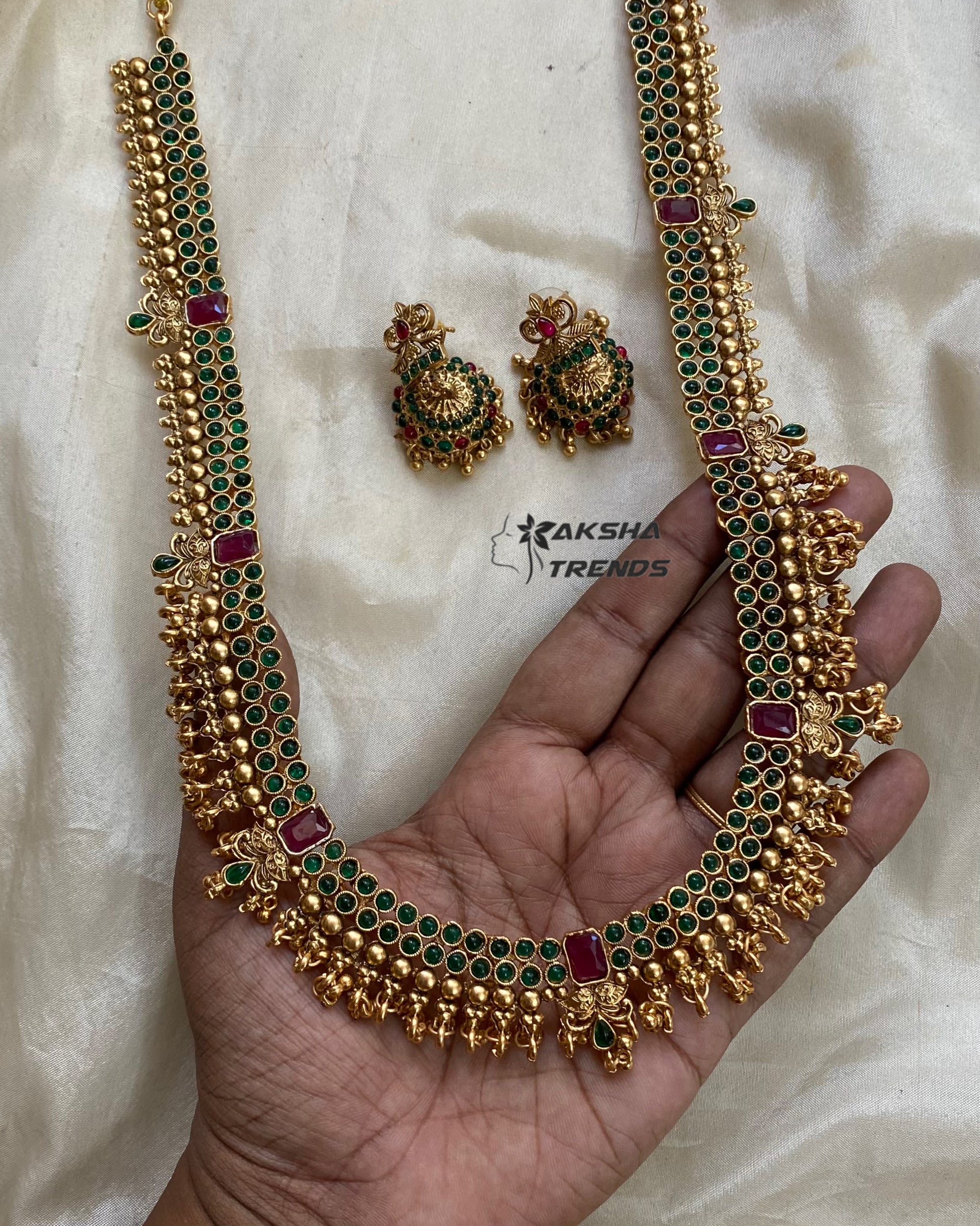 Bridal kemp Haram -Green Aksha Trends