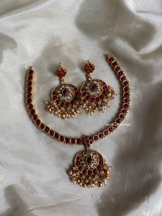 Antique kemp attigai -Ruby stone Aksha Trends