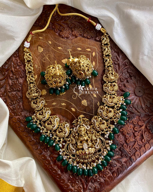 Nagasi Bridal Necklace -Green Aksha Trends