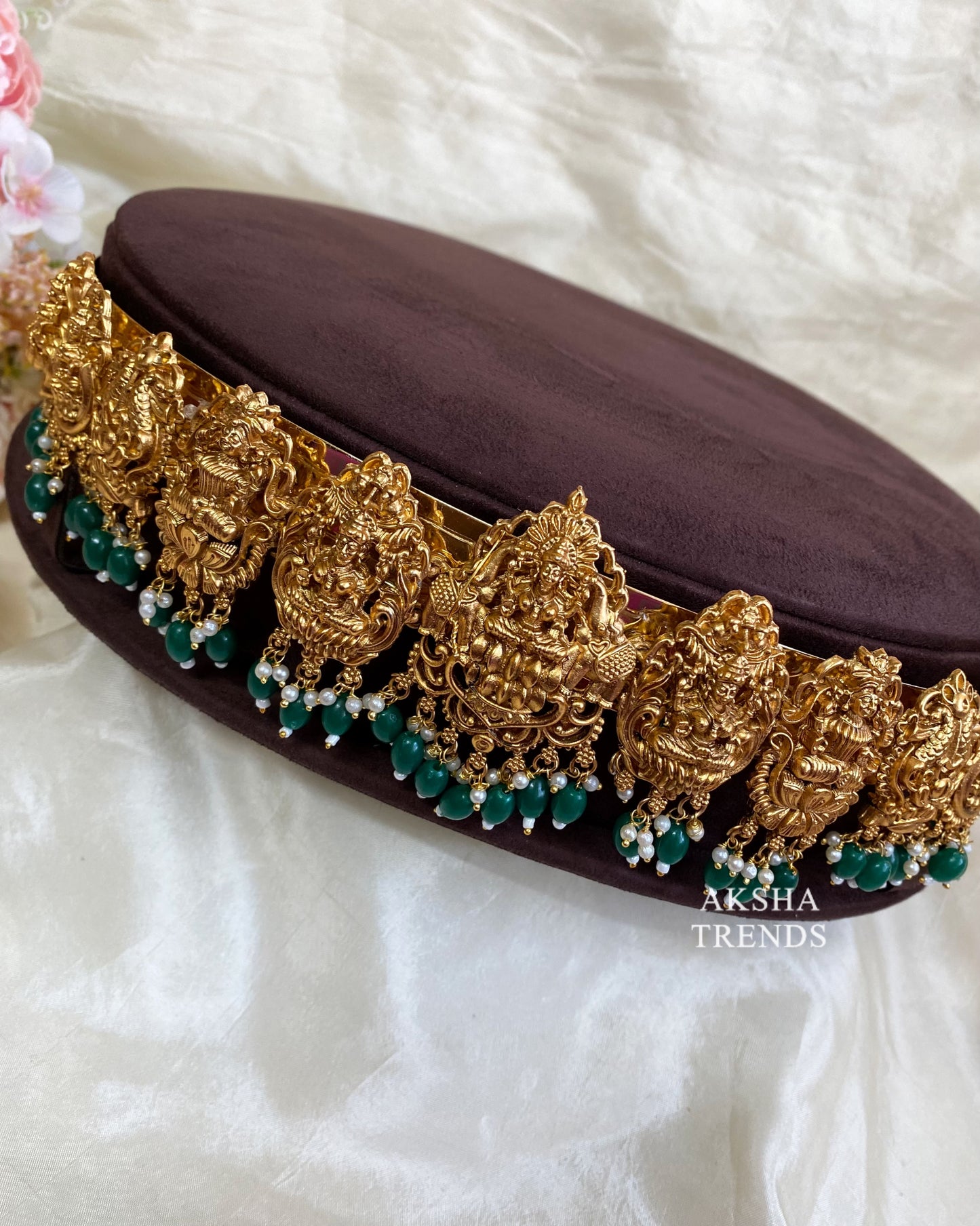 Bridal Lakshmi hip belt -Green Aksha Trends