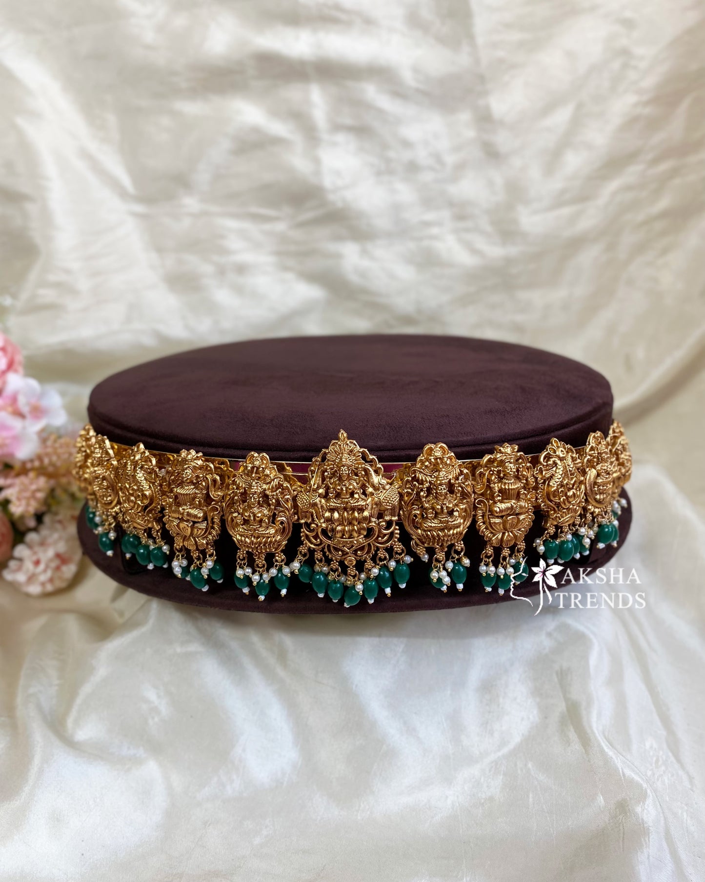 Bridal Lakshmi hip belt -Green Aksha Trends