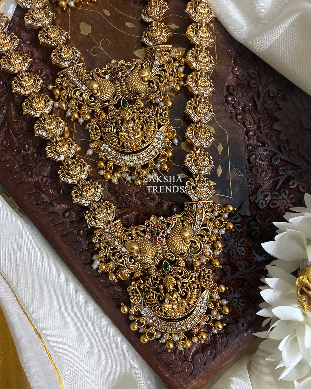 Nagas Temple Bridal Combos -Gold Aksha Trends 