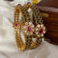 Antique floral stone bangles Aksha Trends