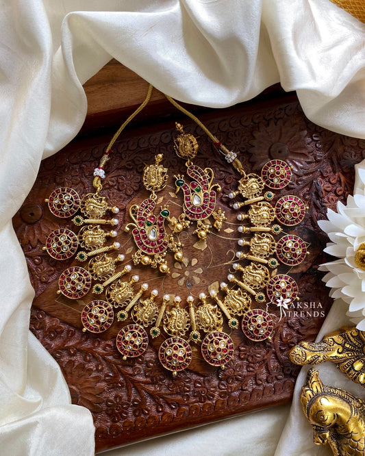 Nagasi Bridal kemp jadau necklace Aksha Trends