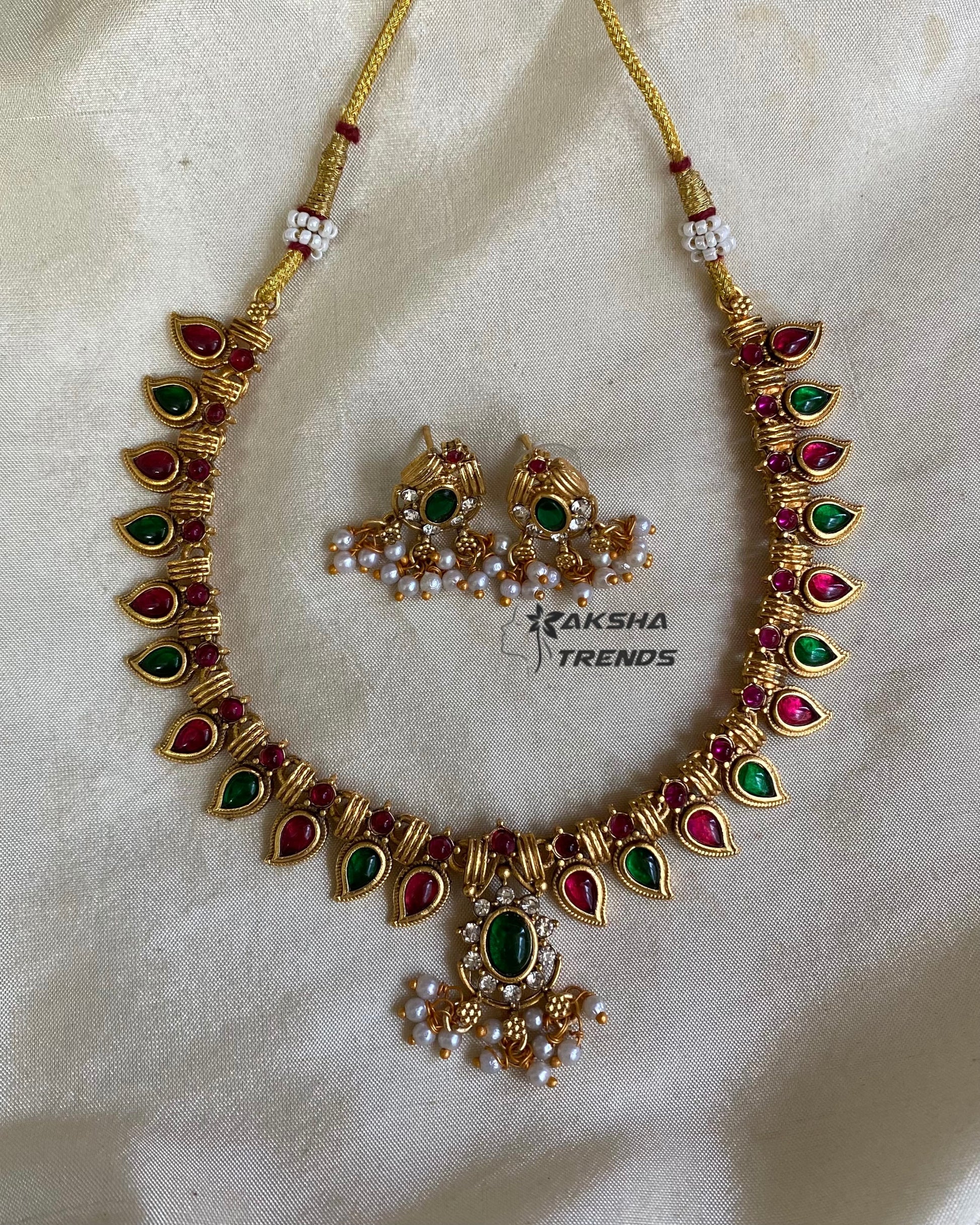 Antique Palakka Necklace Aksha Trends