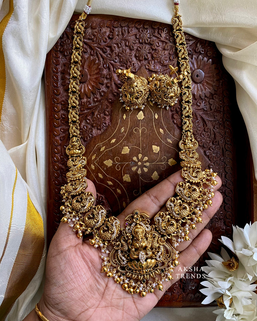 Nagasi bridal Haram -Gold Aksha Trends 