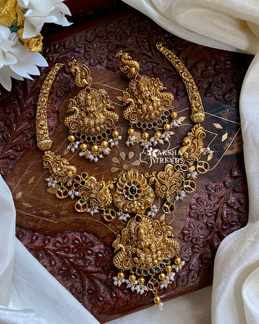 Nagasi Bridal Necklace -Real gold Inspired Aksha Trends