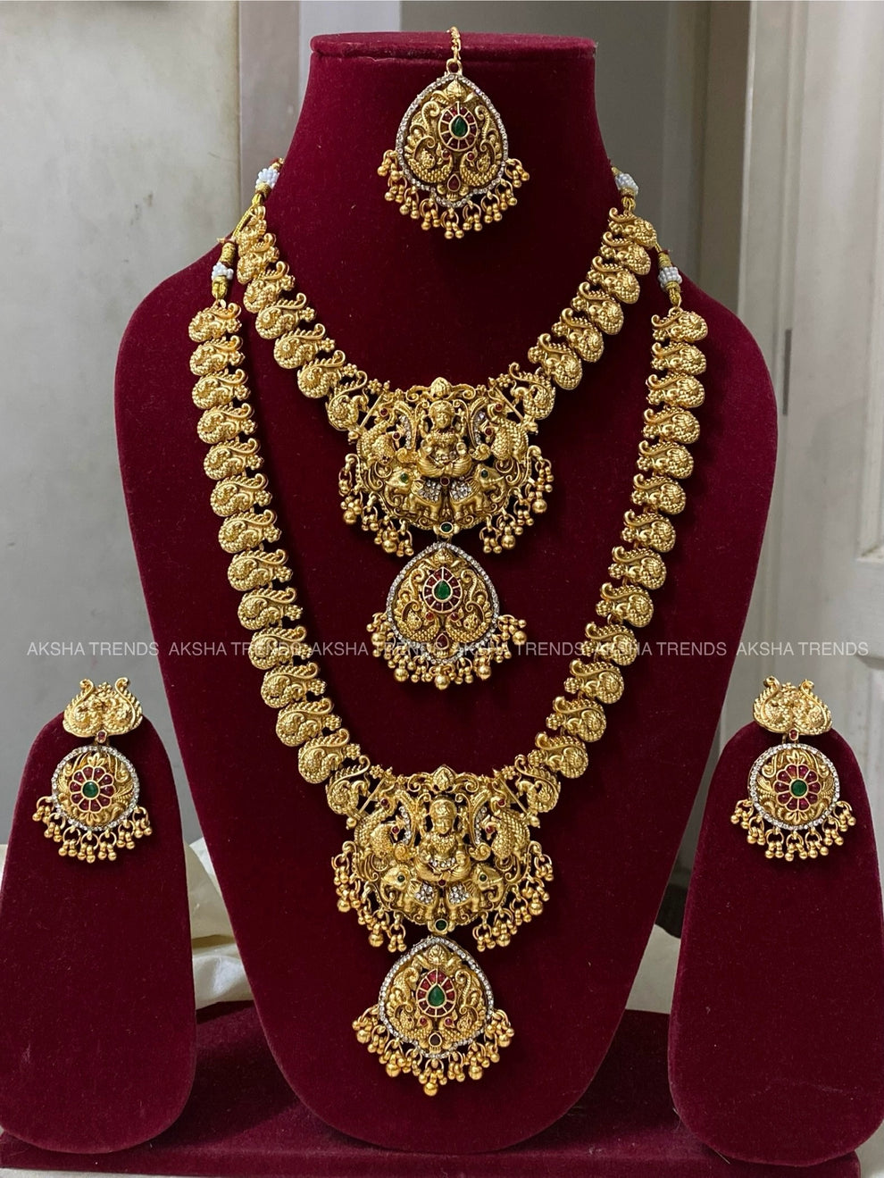 Lakshmi bridal combo -Gold Aksha Trends 