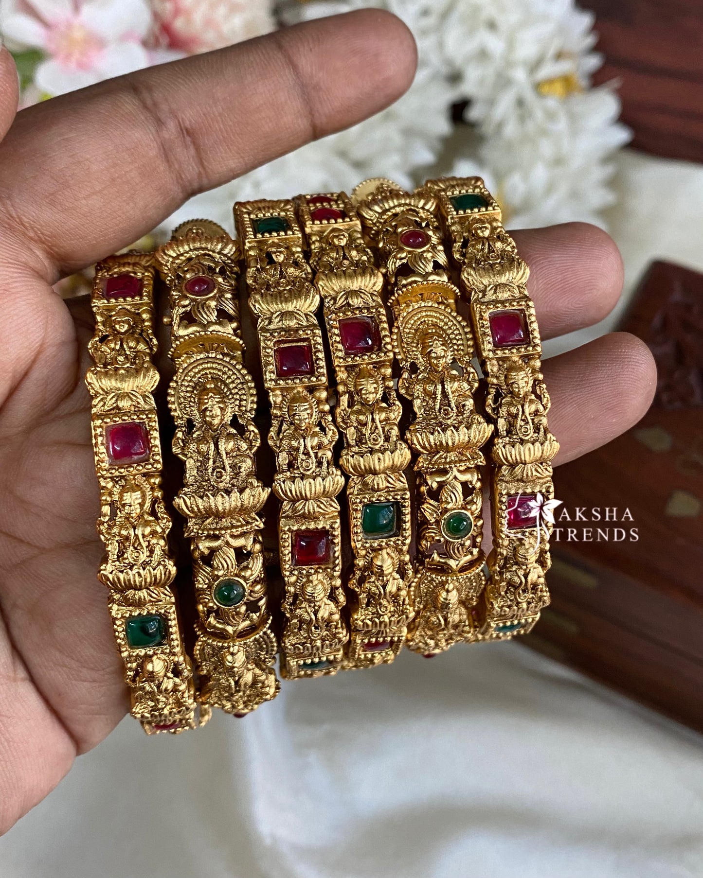 Lakshmi bridal bangles (6pc) Aksha Trends