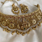 Akshaya Golden bridal choker Aksha Trends