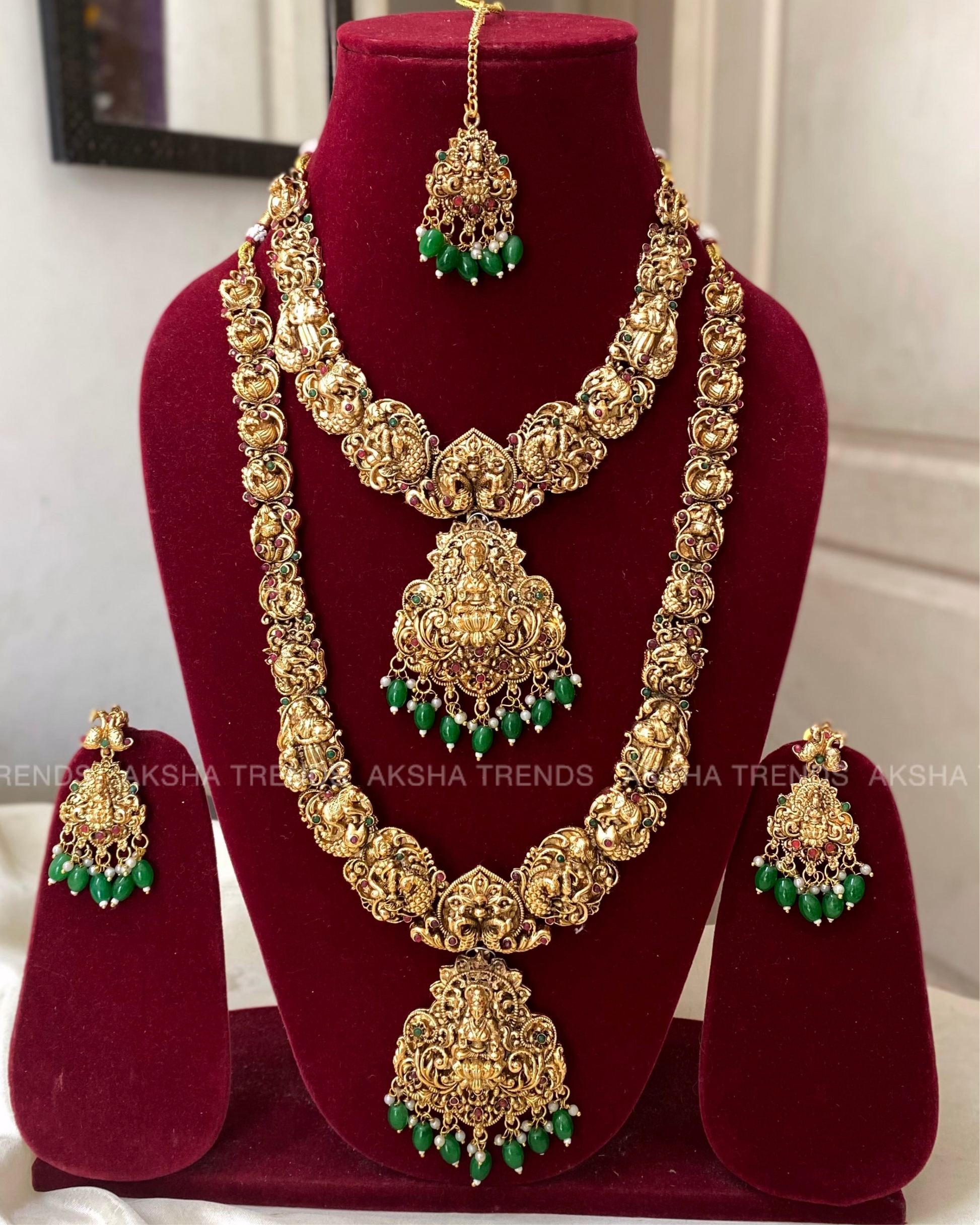 Temple bridal combos -Green Aksha Trends