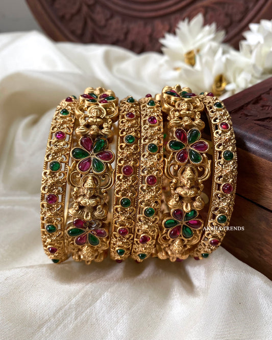 Lakshmi stone Bangles (6pc) Aksha Trends