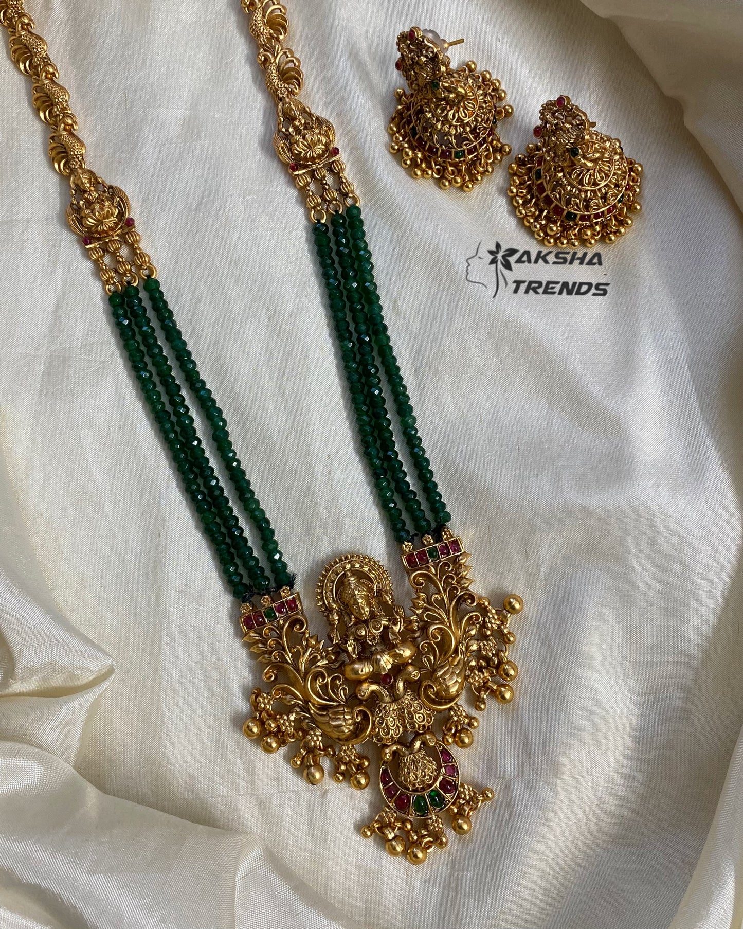 Lakshmi bead haram -Green Aksha Trends