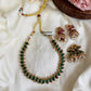 Reversible kemp choker (Ruby & Green) Aksha Trends