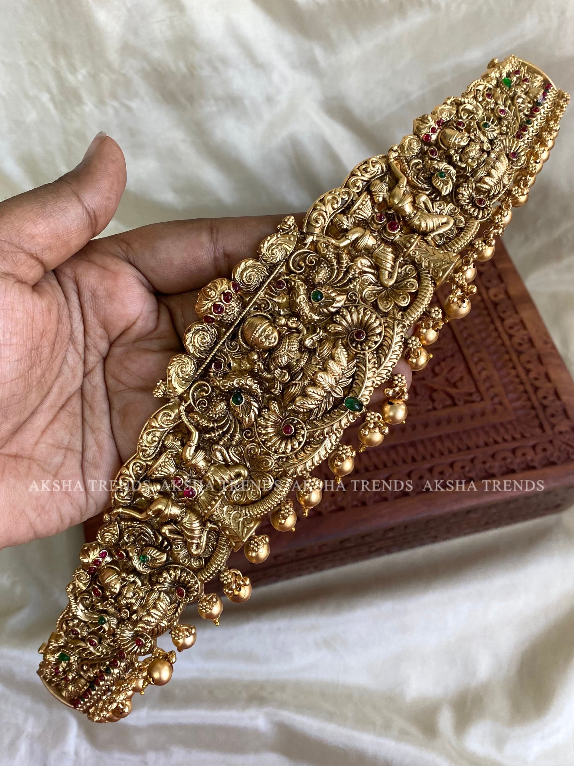 Nagasi bridal hipbelt -Premium Antique Aksha Trends