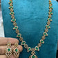 Floral diamond haram -Green Aksha Trends