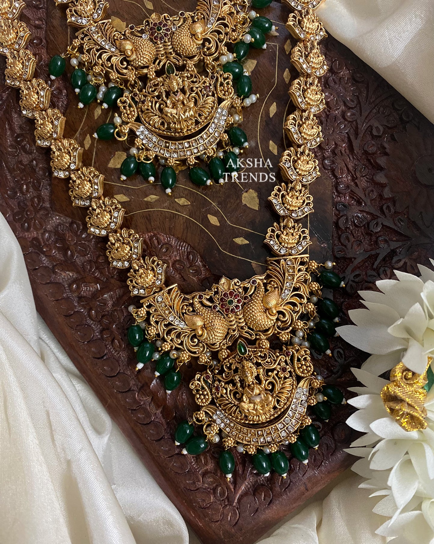 Nagas Temple Bridal Combos -Green Aksha Trends