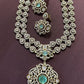 Royal Victoria 2layer Necklace -Blue Aksha Trends