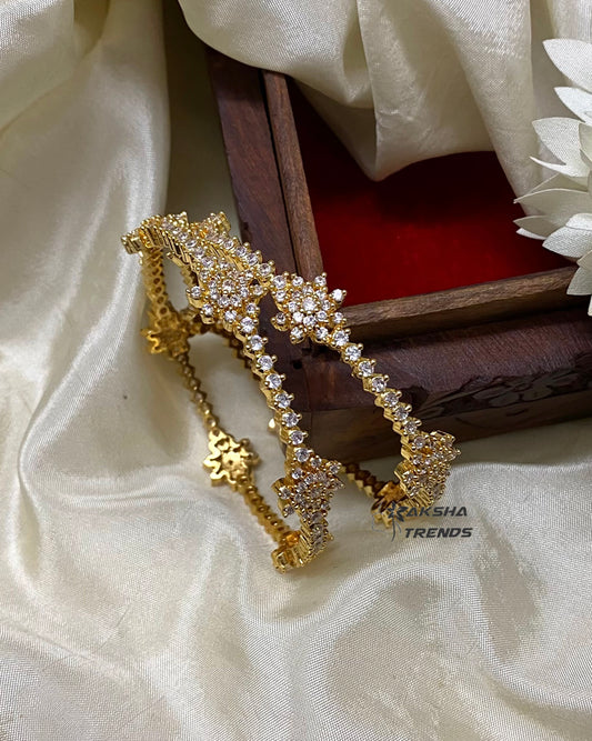 Diamond bangles (2pc) Aksha Trends