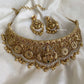 Akshaya Golden bridal choker Aksha Trends