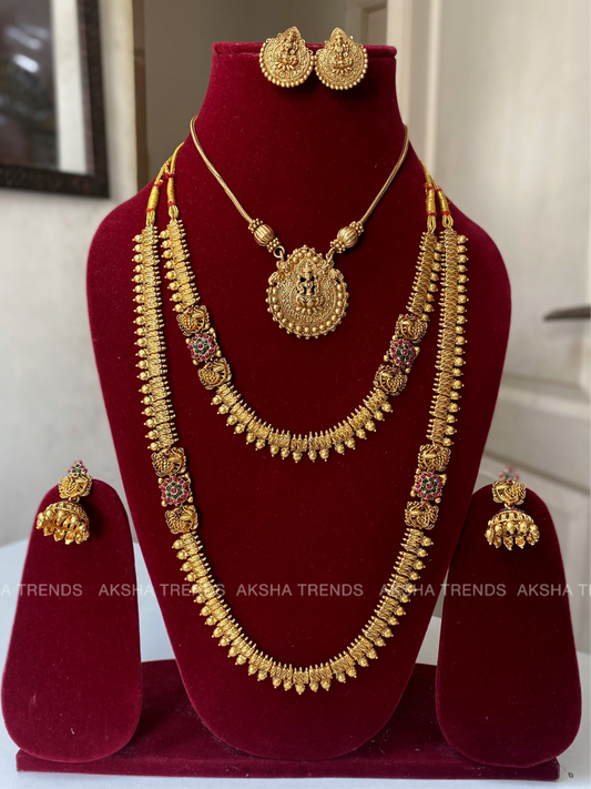 Golden bridal combo offer Aksha Trends