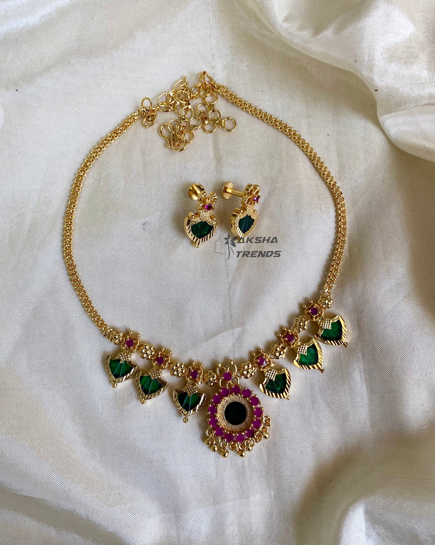 Palaka necklace -Kerala Jewellery Aksha Trends