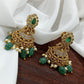 Bridal jhumka green Aksha Trends