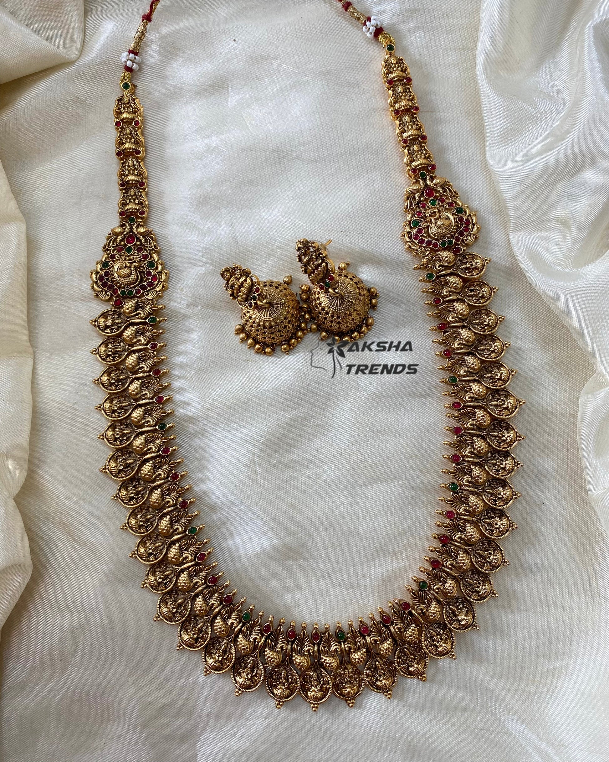 Lakshmi coin bridal Haram Aksha Trends