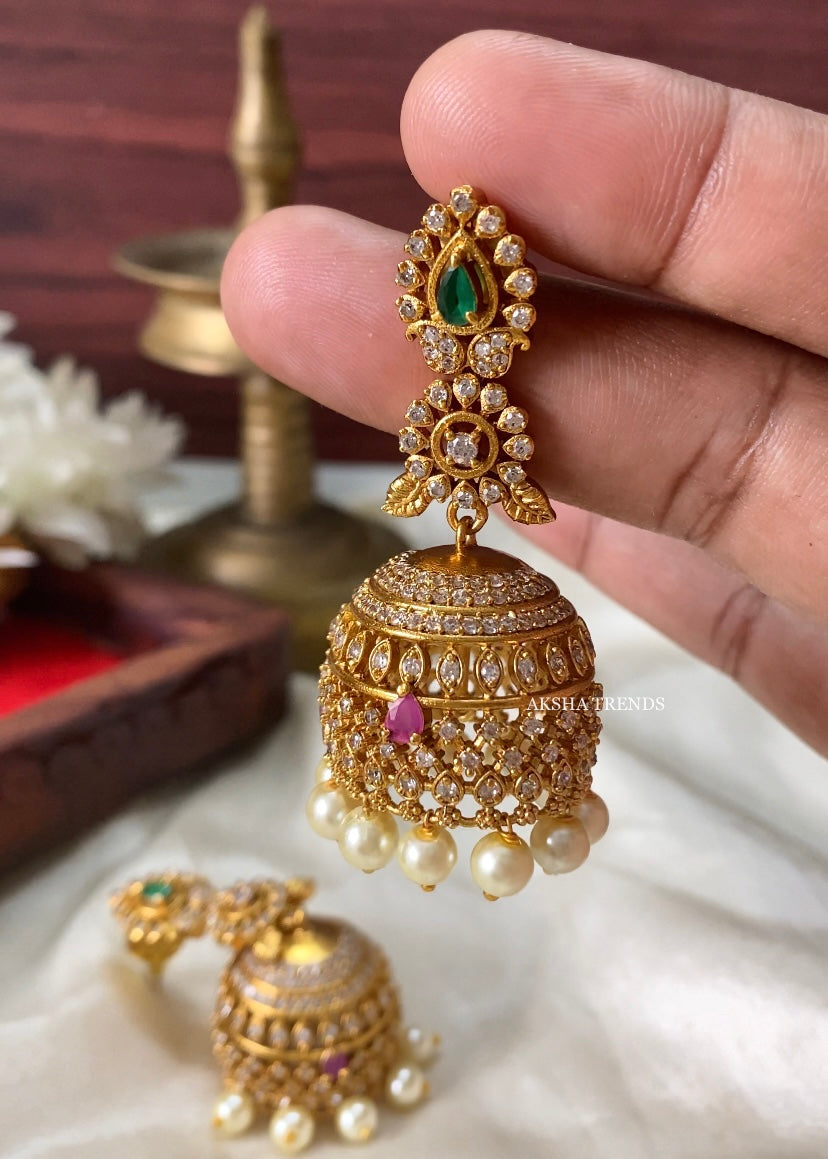 Bridal AD Jhumkas Aksha Trends