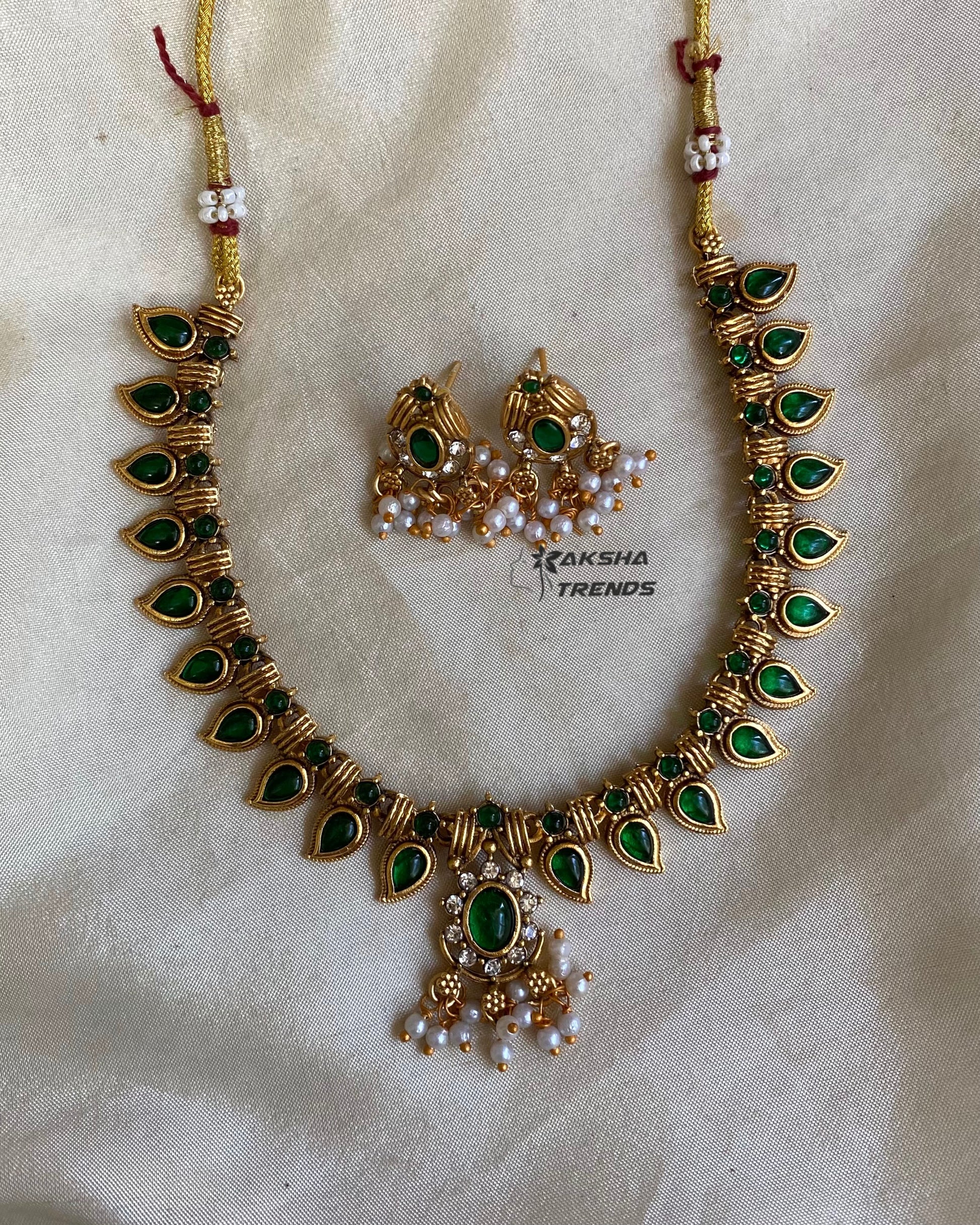 Antique Palakka Necklace Aksha Trends