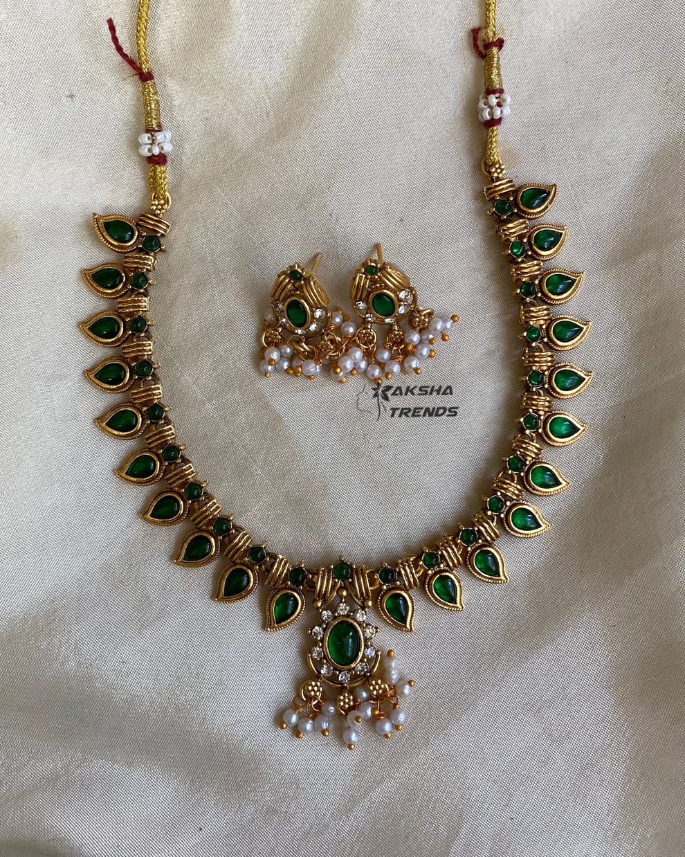 Antique Palakka Necklace Aksha Trends 