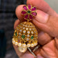 Floral diamond jhumka Aksha Trends