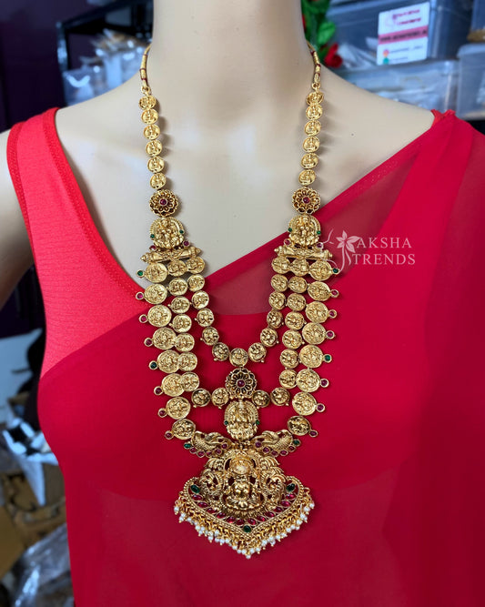 3layer Golden Bridal Haram Aksha Trends