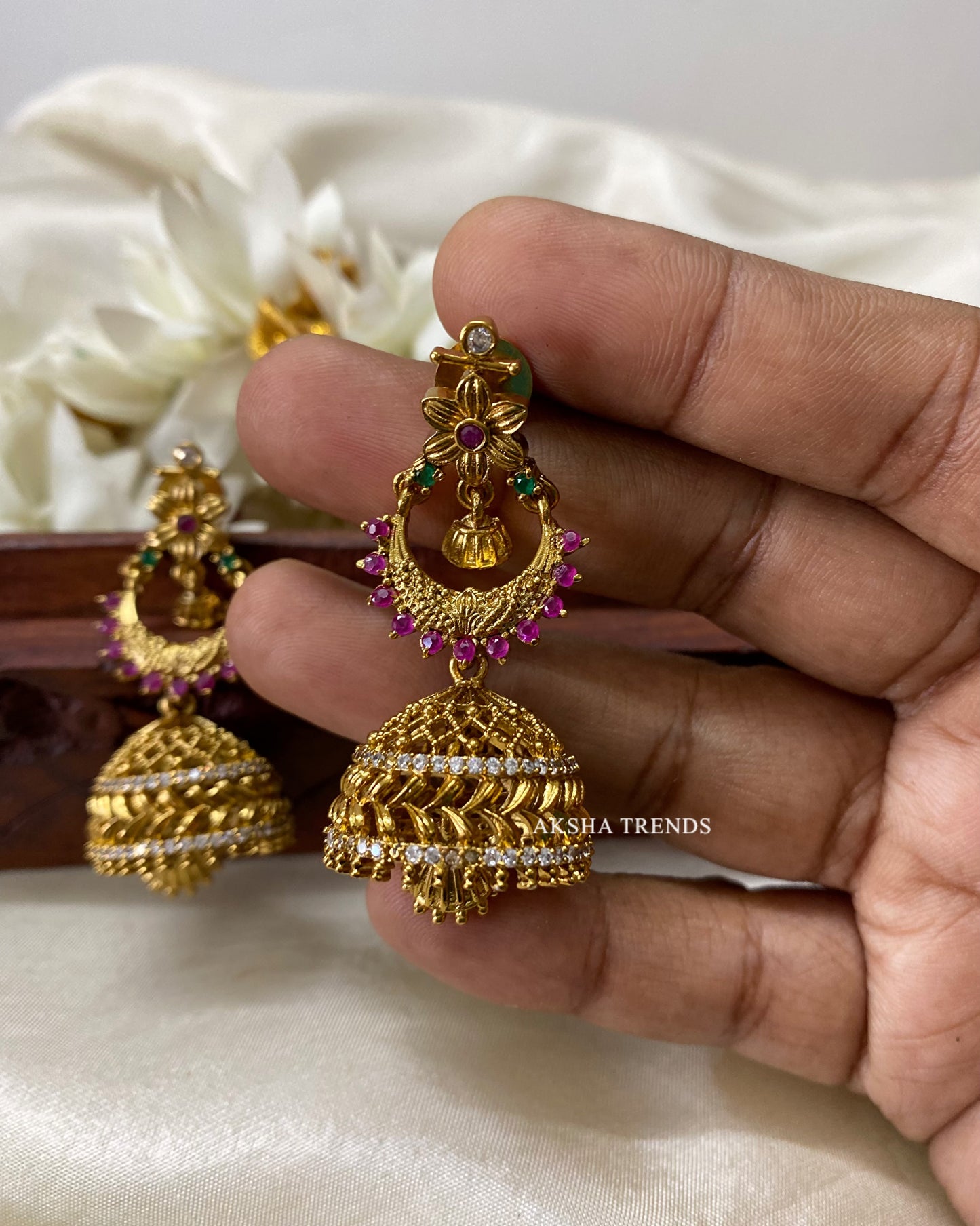 Pirai jhumkas Aksha Trends