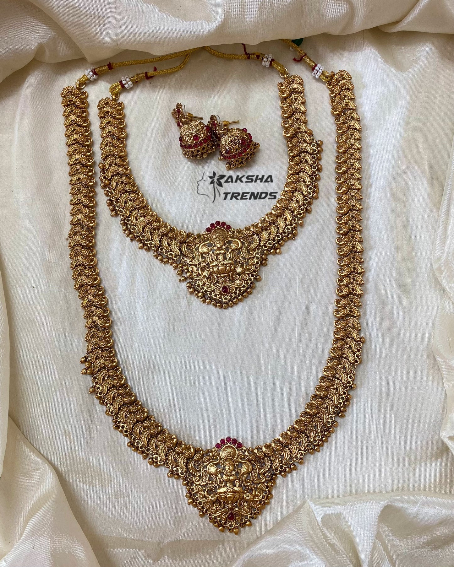 Golden Lakshmi bridal combo Aksha Trends