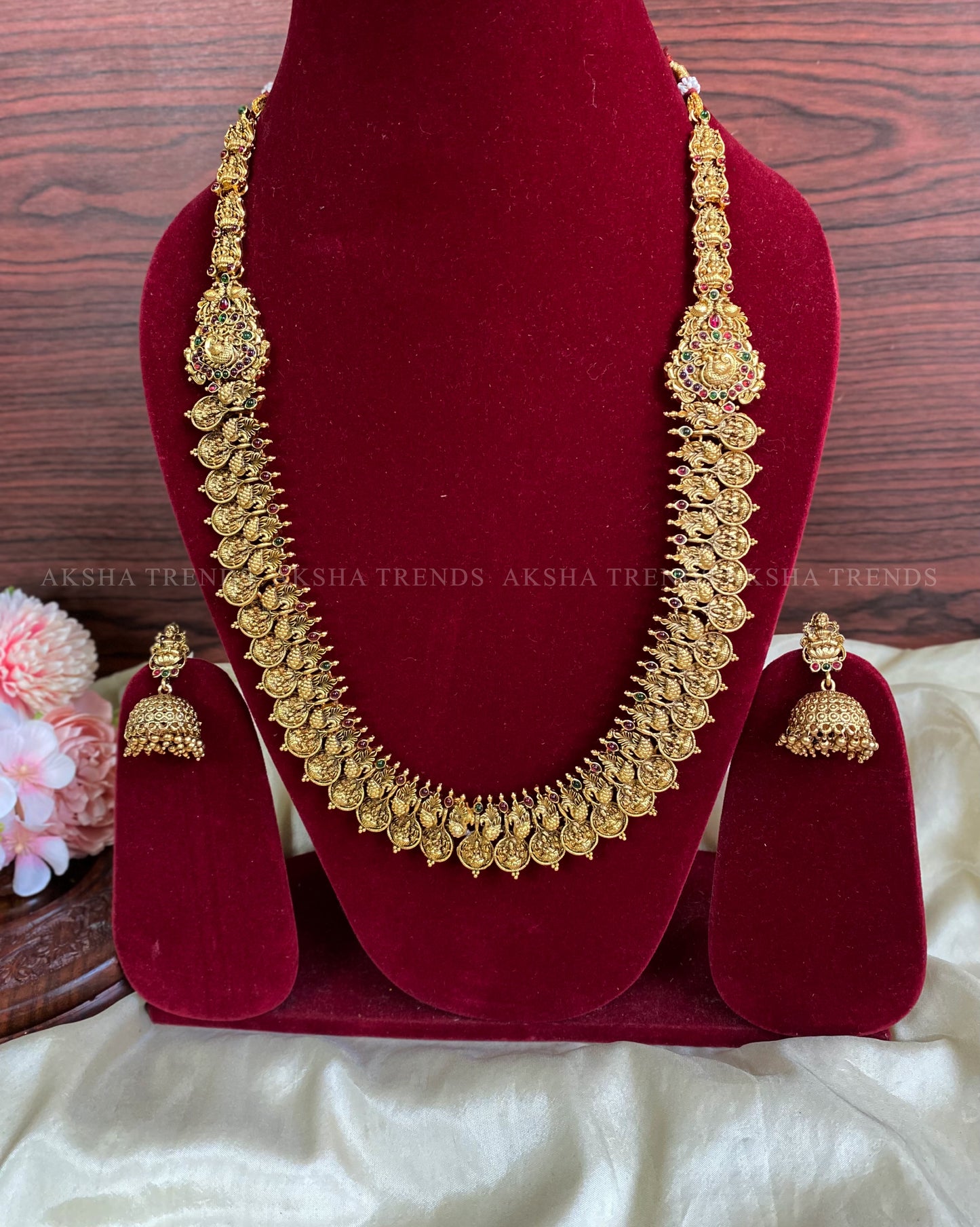 Lakshmi coin bridal Haram Aksha Trends