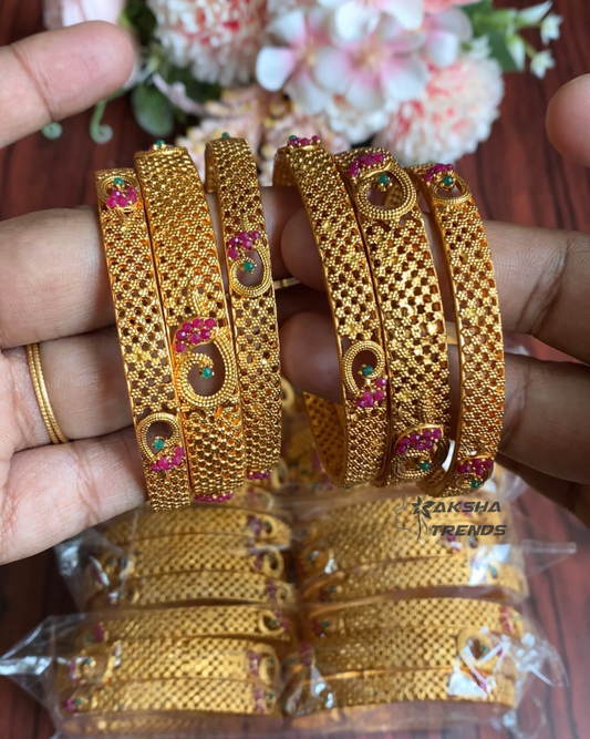 Matt bridal bangles (6pc)